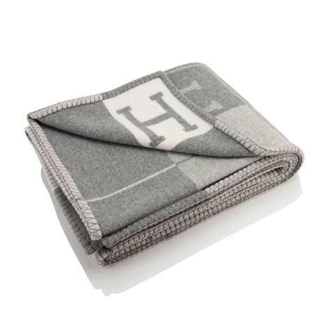 grey hermes blanket